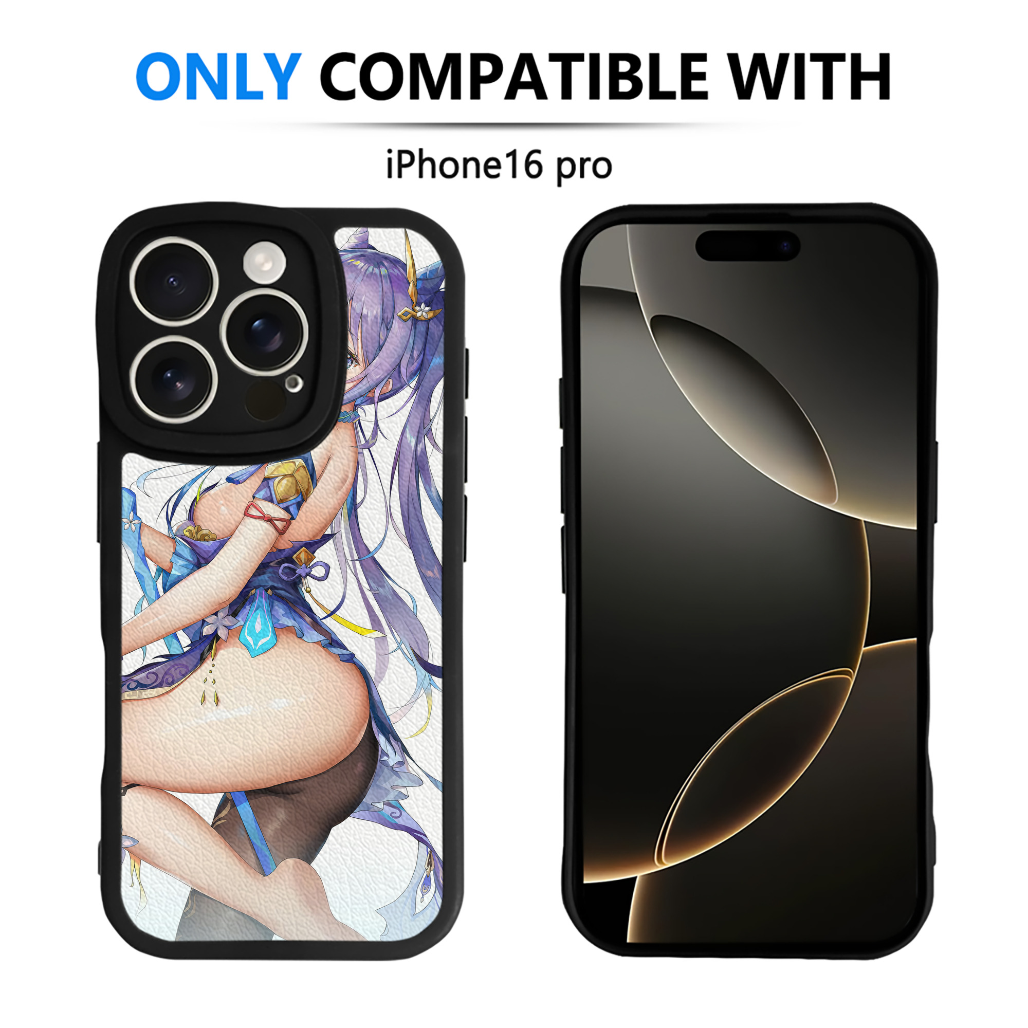 げんし神 genshin 【iPhone 16シリーズ対応】シリコンスマホケース（レザー調） 材質：シリコン